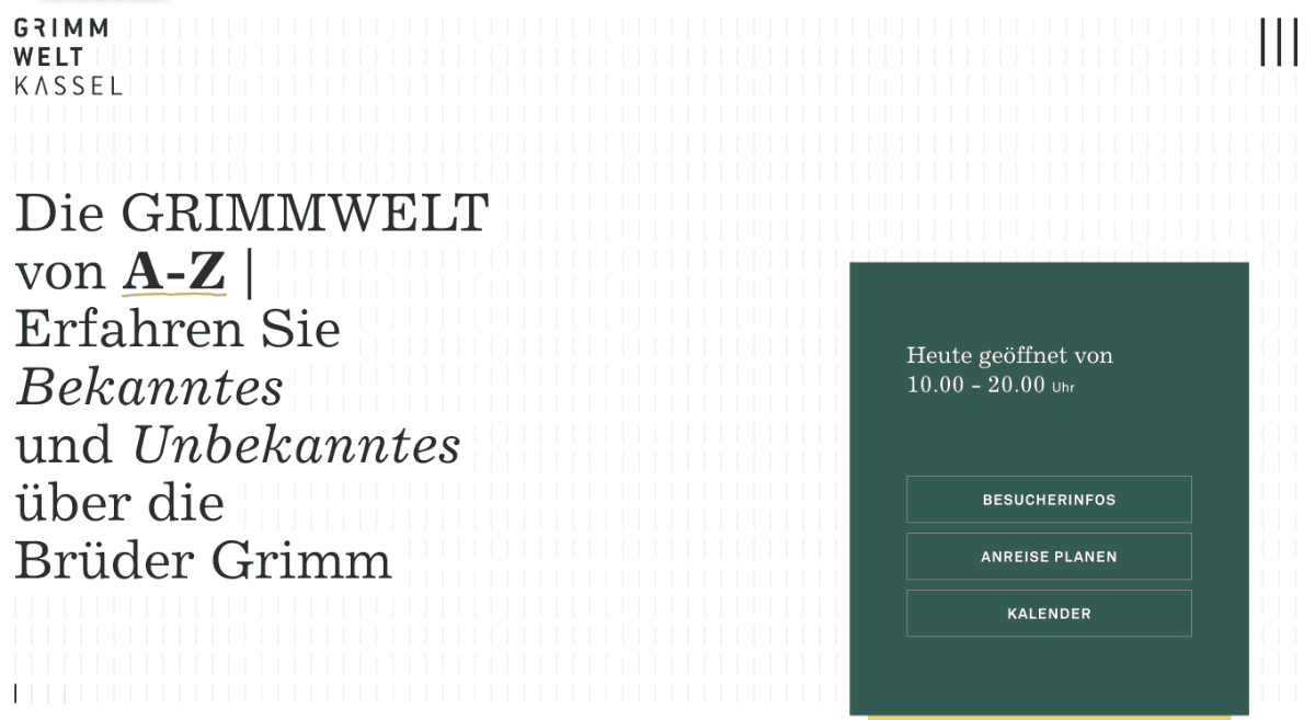 Grimmwelt – Website