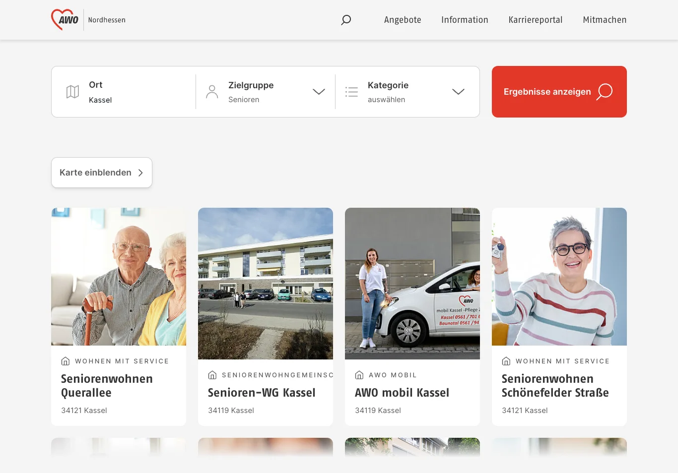 AWO Nordhessen – Website