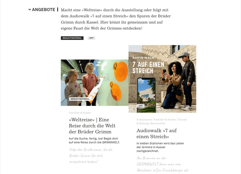 Grimmwelt – Website