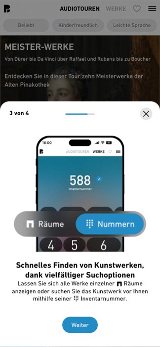 Alte Pinakothek Pocket Guide – Web-App