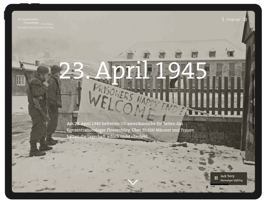 75. Jahrestag der Befreiung – Microsite