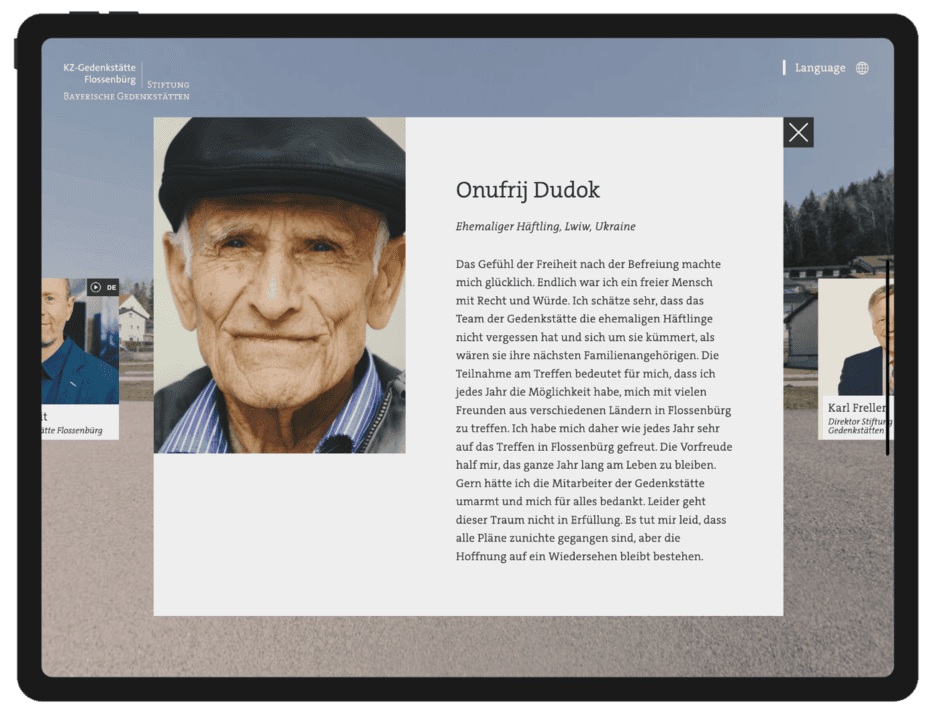 75. Jahrestag der Befreiung – Microsite
