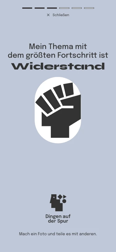 Dingen auf der Spur – WebApp