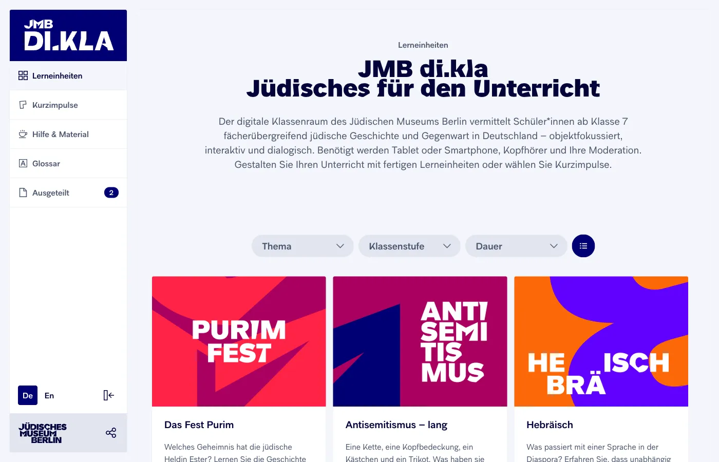 JMB Di.Kla – Website