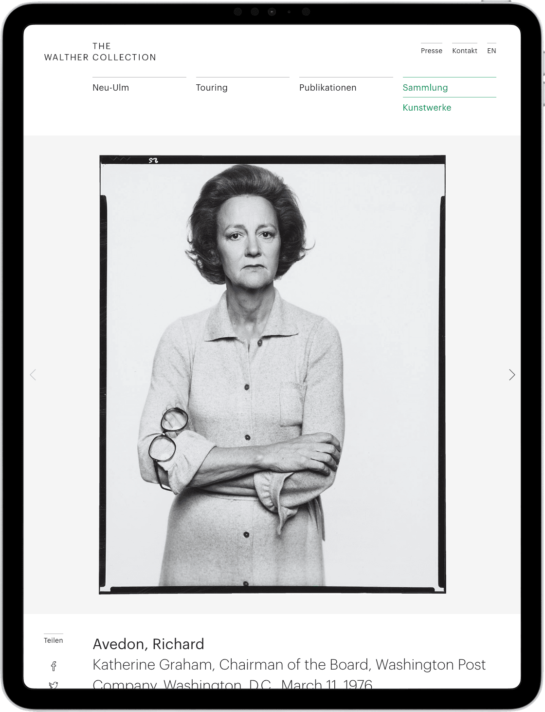 The Walther Collection – Website