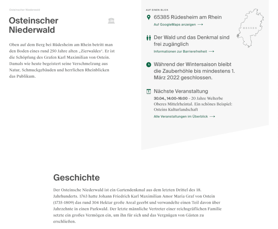 Staatliche Schlösser und Gärten Hessen – Website