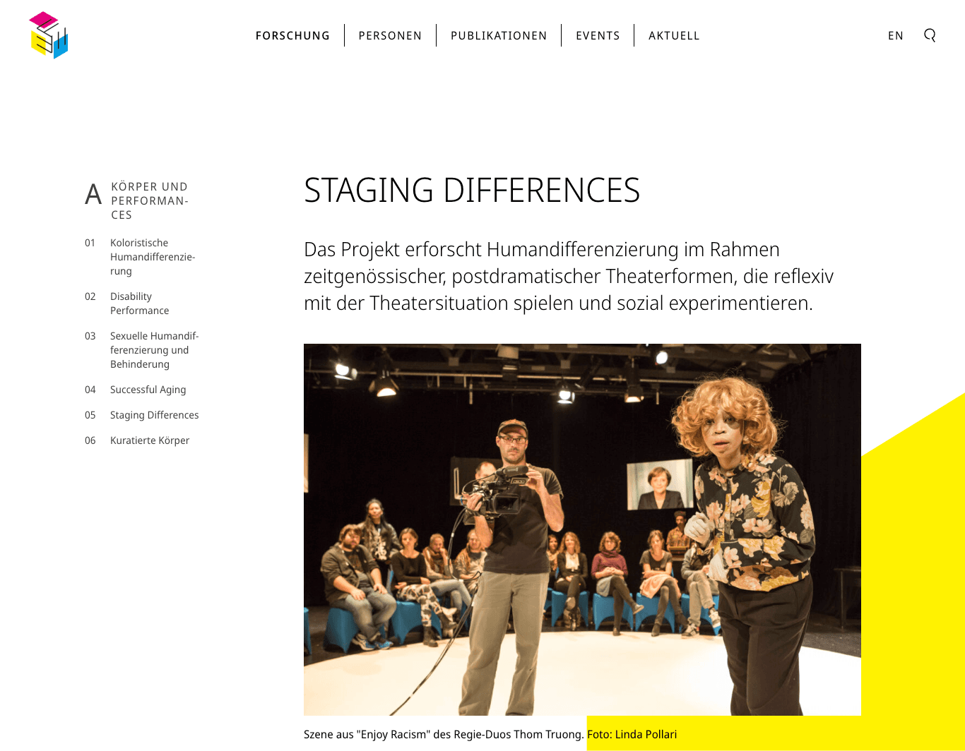 Humandifferenzierung – Microsite