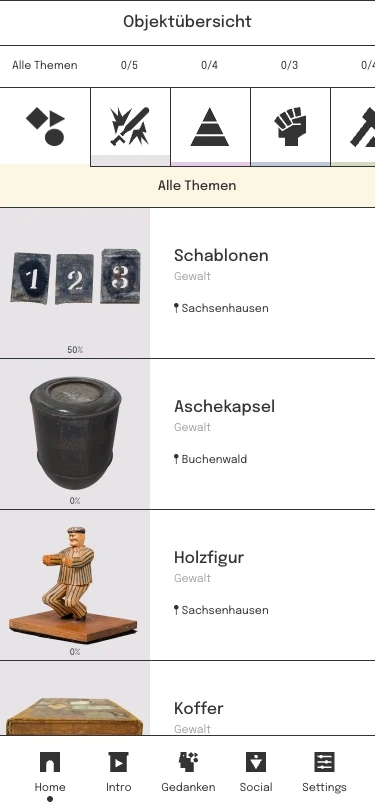 Dingen auf der Spur – WebApp