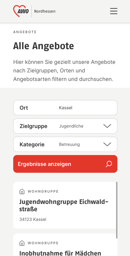 AWO Nordhessen – Website