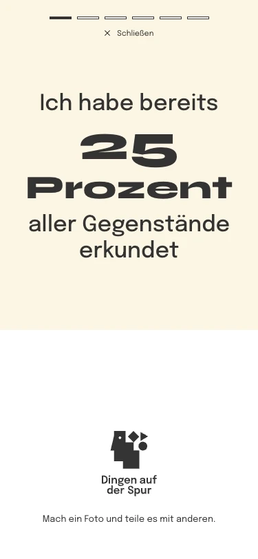 Dingen auf der Spur – WebApp