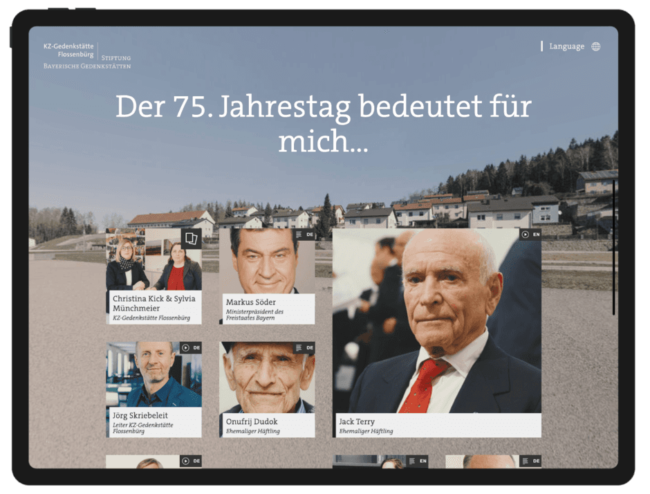75. Jahrestag der Befreiung – Microsite